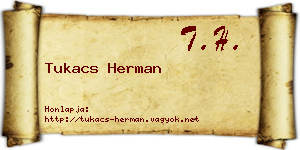 Tukacs Herman névjegykártya
